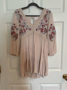 Audrey Parks Embroidered Boho mini